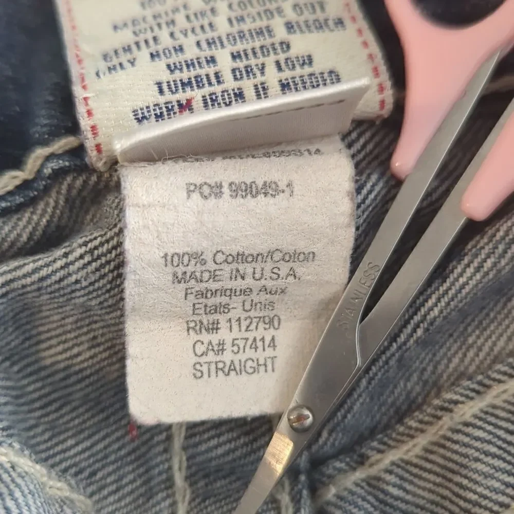 True Religion‎ vintage straight denim jeans size 32